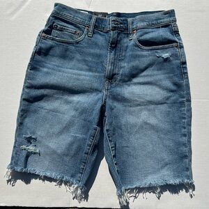 Distressed Denim Shorts